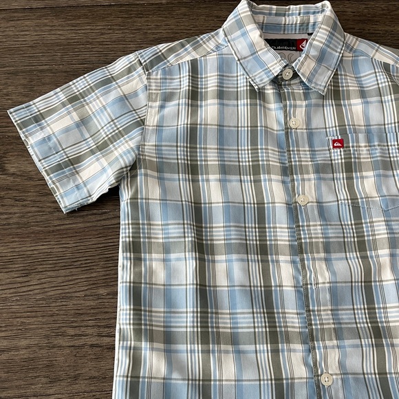 Quiksilver Button Down Madras Plaid Kids - Picture 11 of 15